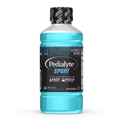 Pedialyte Sport Electrolyte Solution Hydration Drink - Berry Freeze - 33.8 fl oz