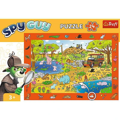 Trefl Spy Guy Family Safari Kids Puzzle- 100pc