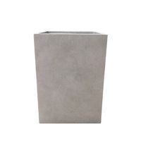 19 Kante Lightweight Durable Modern Tall Square Outdoor Planter Weathered Concrete Gray - Rosemead Home & Garden, Inc.