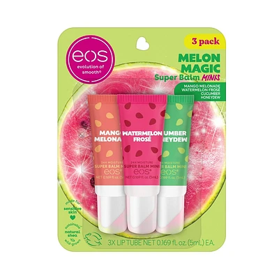 eos 24hrs Moisture Super Balm Minis - Melon Magic - 0.169 fl oz/3pk