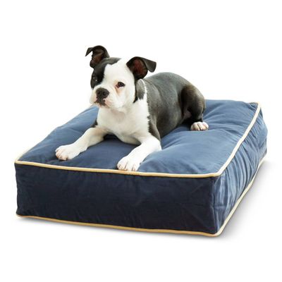 Kensington Garden Buster Reversible Rectangle Pillow Dog Bed - Denim