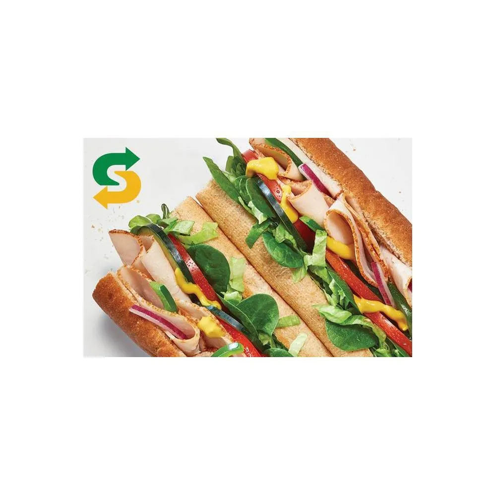 Subway Five Restaurant $15 E-Gift Cards ($75 Value)