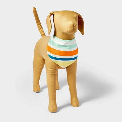 Cooling Stripe Reversible Cat and Dog Bandana - One Size Fits Most - Sun Squad