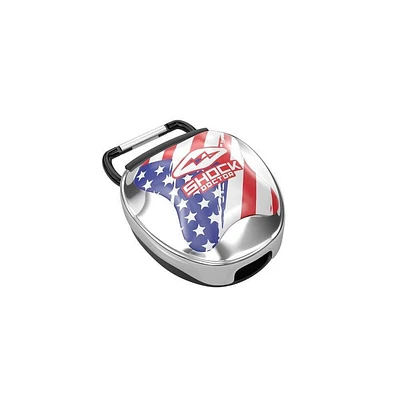 Shock Doctor Mouthguard Case Flag USA