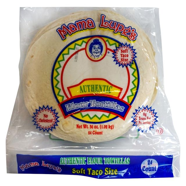 Mama Lupes Taco Size Authentic Flour Tortillas