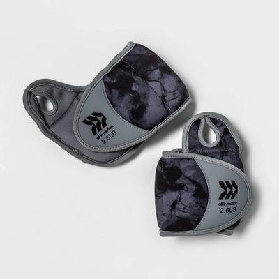 Wrist Weights Anti-micorbial 2.5lbs 2pc - All In Motion