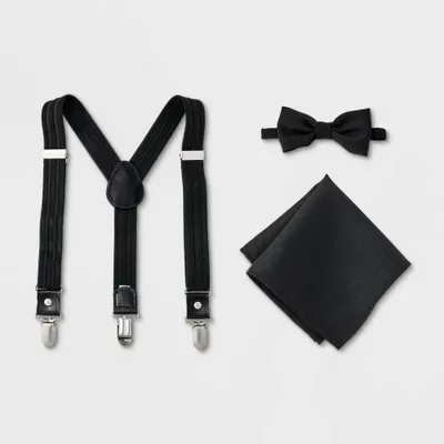 Boys 3pk Suspender Set - Cat & Jack - Black