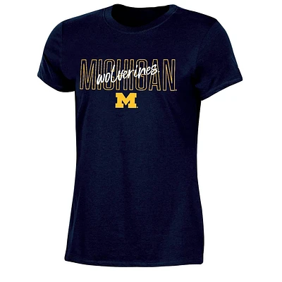 NCAA Michigan Wolverines Womens Crew Neck T-Shirt