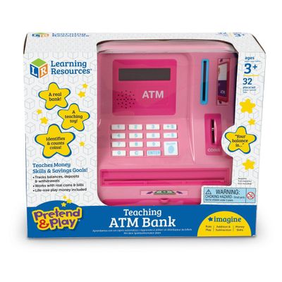 Learning Resources Pretend & Play Teaching ATM Bank