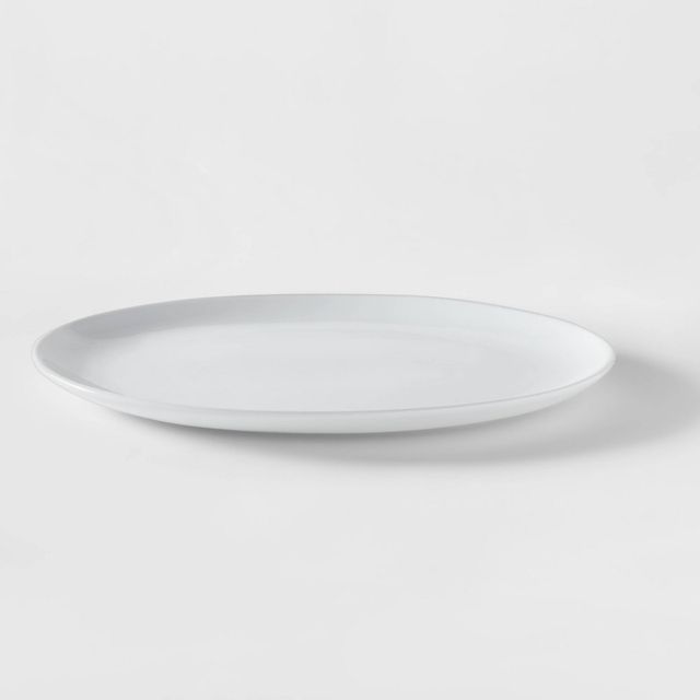 Oval Porcelain Serving Platter 15.5 White - Threshold