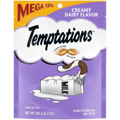 Temptations Creamy Milk Crunchy Cat Treats