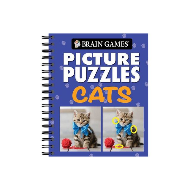 Brain Games - Picture Puzzles: Cats - by Publications International Ltd & Brain Games (Spiral Bound)