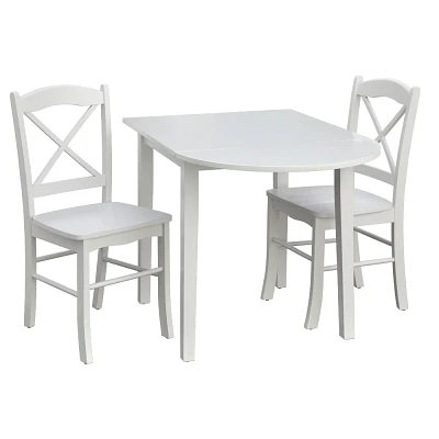 3pc Tiffany Extendable Dining Table Set