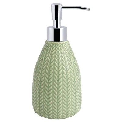 Dashi Lotion Pump - Allure Home Creations: Ceramic Bathroom Accessory, Hand Wash Compatible, Sage Green