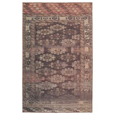 57x76 Kate Lester & Minerva Geometric Area Rug Brown/Terracotta - Jaipur Living