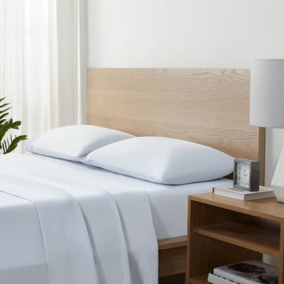 Serta Twin Supersoft Solid Sheet Set Light Blue