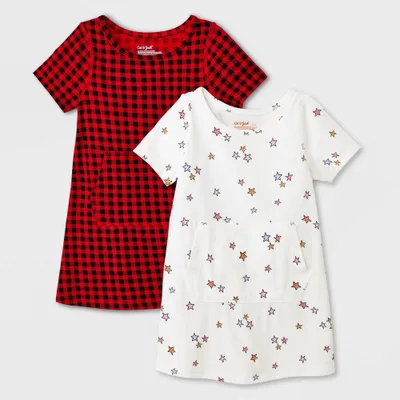 Toddler Girls 2pk Adaptive Short Sleeve Holiday Dress