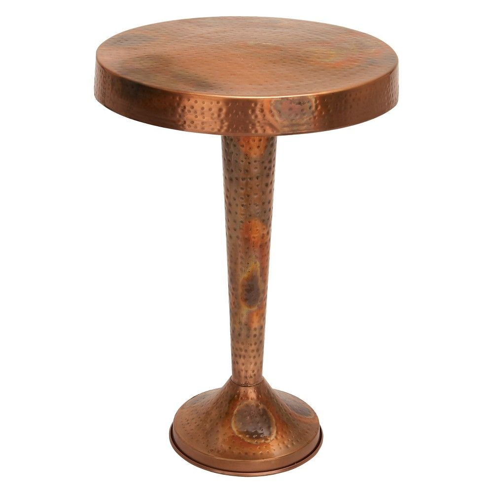 copper end table target