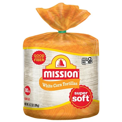 Mission Gluten Free Super Soft White Corn Tortillas - 4lbs/80ct