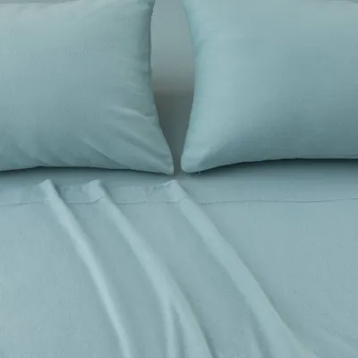 Full Solid Fleece Sheet Set Blue - Isla Jade