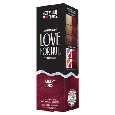 Not Your Mothers Love for Hue Semi-Permanent Hair Color Cream - Cherry Kiss - 4.5 fl oz