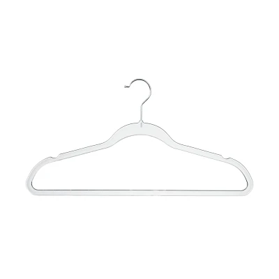 We Think Storage Plastic Transparent Hanger for Adult 3pk