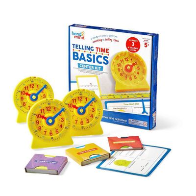 hand2mind Telling Time Basics Center Kit