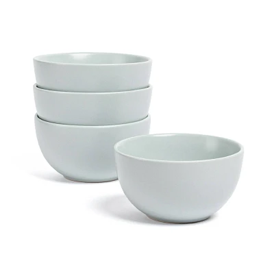 over&back Set of 4 9oz Coupe Hand-Finished Stoneware Mini Bowls Semi-Matte : Microwave & Dishwasher Safe