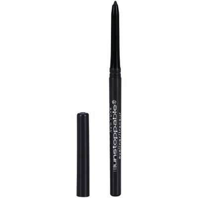 MaybellineUnstoppable Waterproof Eyeliner - 701 Onyx - 0.01oz: Smudge-Resistant, Self-Sharpening Pencil, Ophthalmologist Tested