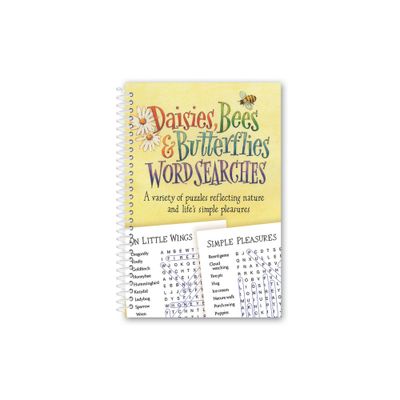 Daisies, Bees & Butterflies Word Searches - by Product Concept Editors (Spiral Bound)