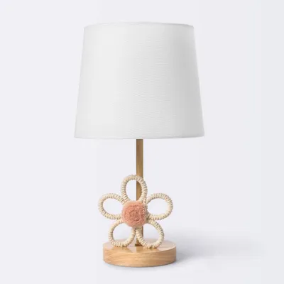 Novelty Flower Table Lamp - White/Pink - Cloud Island