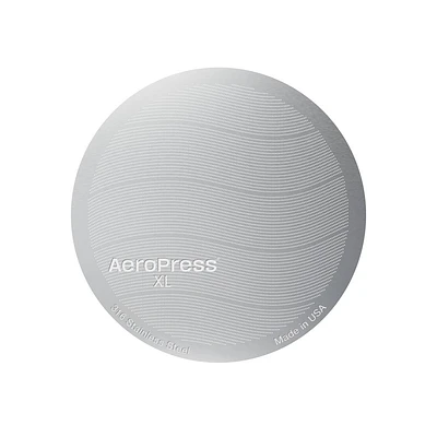 AeroPress XL Stainless Steel Reusable Filter: Silver Coffee Filter for AeroPress Coffee Makers