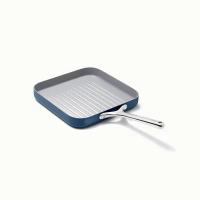 Caraway Home 11.02 Nonstick Square Grill Fry Pan Navy