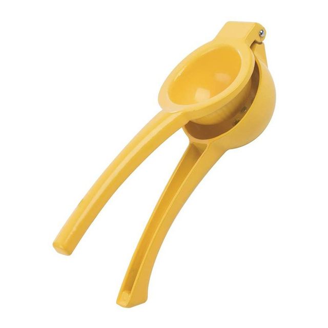 Prepworks Lemon Squeezer: Aluminum Citrus Press, Dishwasher-Safe, Yellow Juicer, 3 Height, 0.46 lbs