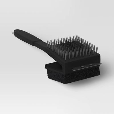 Oversized Dual Grill Brush - Room Essentials: Polypropylene Handle, No Assembly Required