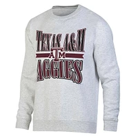 NCAA Texas A&M Aggies Unisex Ash Crew Fleece weatshirt