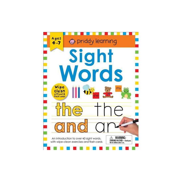 Wipe Clean Workbook: Sight Words (Enclosed Spiral Binding) - (Wipe Clean Learning Books) by Roger Priddy (Spiral Bound)