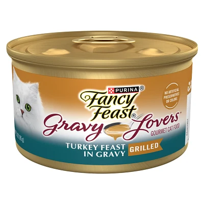 Purina Fancy Feast Gravy Lovers Gourmet Wet Cat Food Turkey Feast In Roasted Turkey Flavor Gravy - 3oz