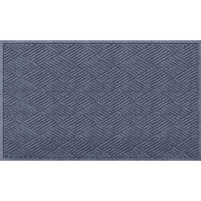 Bungalow Flooring 3x5 WaterHog Diamonds Indoor/Outdoor Doormat Bluestone