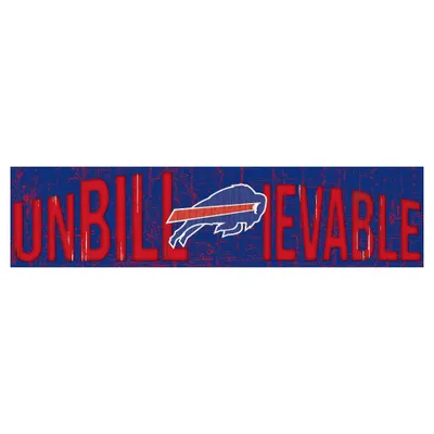 NFL Buffalo Bills Fan Creations 24 Slogan Wood Sign