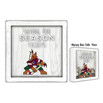 NHL Arizona Coyotes Saving for Tickets Money Box