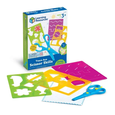 Learning Resources Trace Ace Scissor Skills Set 7pc Ages 3plus Toddler Learning Supplies