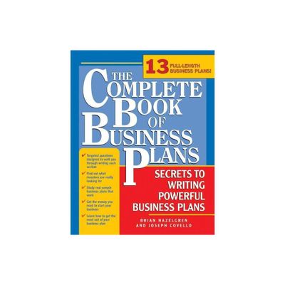 The Complete Book of Business Plans - 2nd Edition by Joseph A Covello & Brian J Hazelgren (Paperback)