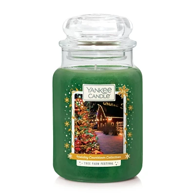 Yankee Candle Glass Tree Farm Festival Original Jar Candle 22oz