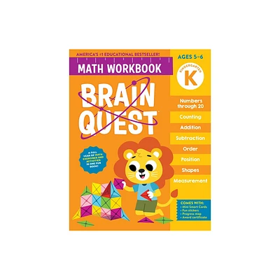 Brain Quest Math Workbook: Kindergarten - (Brain Quest Math Workbooks) by Workman Publishing (Paperback)