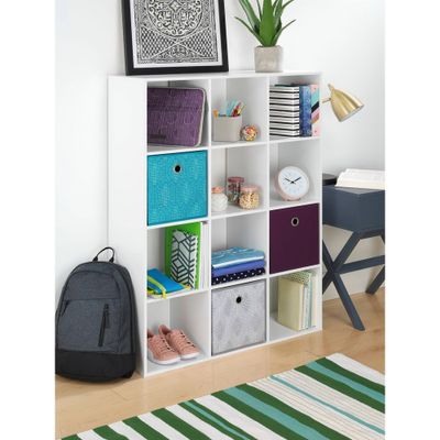 Whitmor 12 Section Cube Organizer White