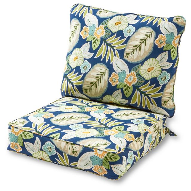 Kensington Garden 2pc 24x22 Solid Outdoor Seat And Back Chair