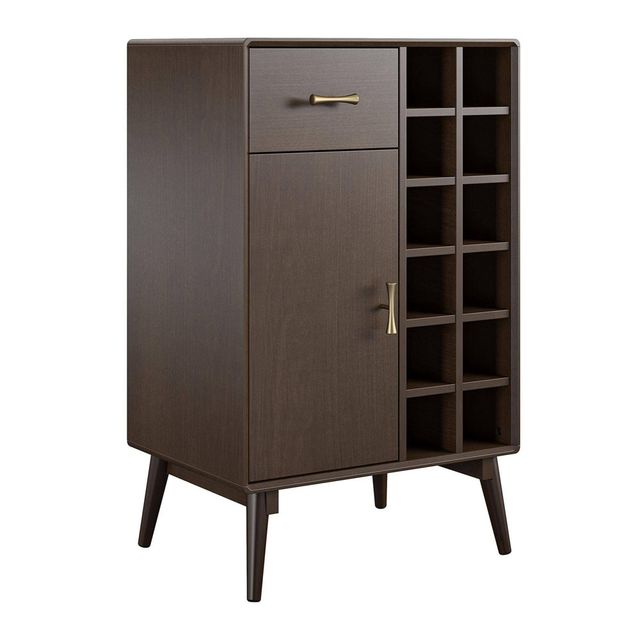 Brittany Bar Cabinet Walnut - Novogratz