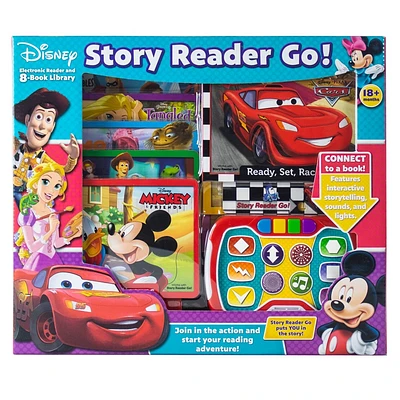 Disney Story Reader Go! 8-Book Library and Electronic Reader Sound Book Set