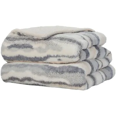 50x60 Faux Fur Jacquard Indoor Throw Blanket